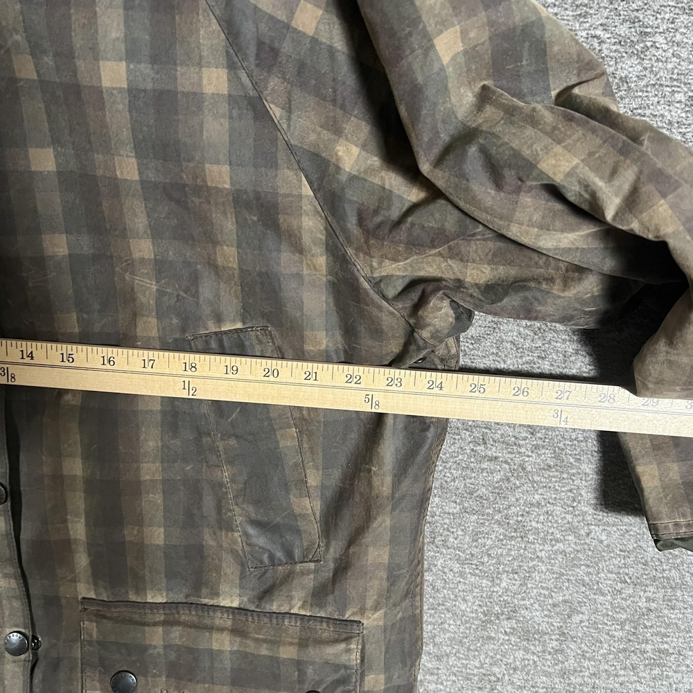 Barbour Ladies Winter Bedale Jacket Womens 18 Brown Waxed Check Fleece Lined - Picture 4 of 15